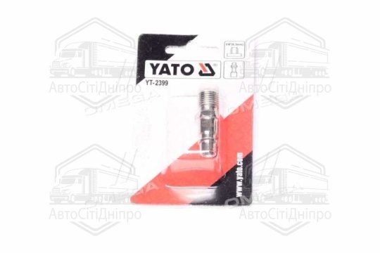 З'єднувач пневматичний різьбовий-куплунг прямий 1/4 тато сталь (YATO)
