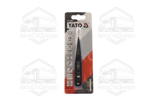 Індикатор напруги контрольний цифровий 12-250 V LCD [50/500], шт(YATO )