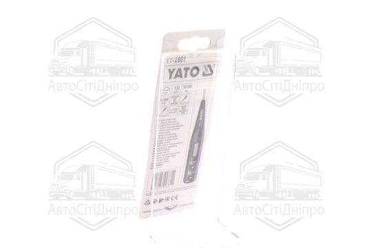 Індикатор напруги контрольний цифровий 12-250 V LCD [50/500], шт(YATO )
