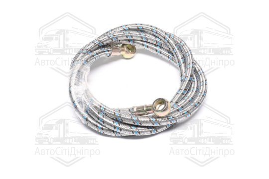 Паливопровід низького тиску PTFE нержавіючий. обплетення (L=2300 мм під зливний болт М14) ПРЕМІУМ