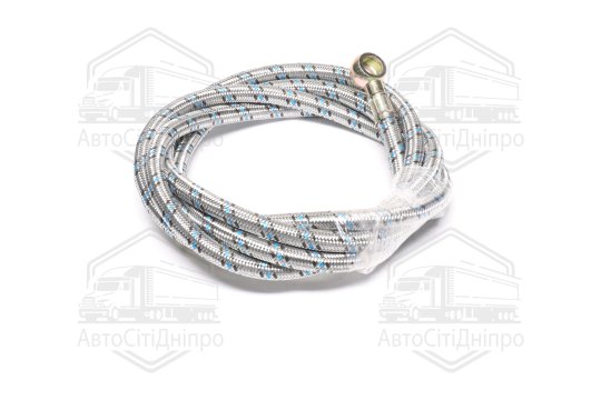 Паливопровід низького тиску PTFE нержавіючий. обплетення (L=2300 мм під зливний болт М14) ПРЕМІУМ