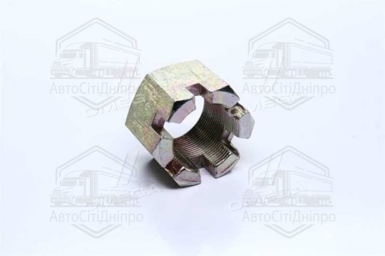 Гайка М33х1,5 пальця реактивного корончаста КаМАЗ, Краз (Н=32-33 мм)