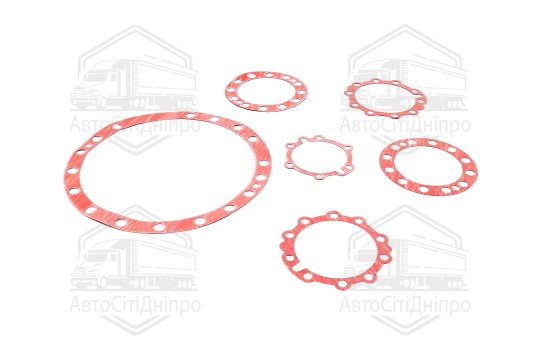 Р/к мосту заднього КАМАЗ 5320 (4 найменування, пароніт МБС 0,8 мм, червоний)