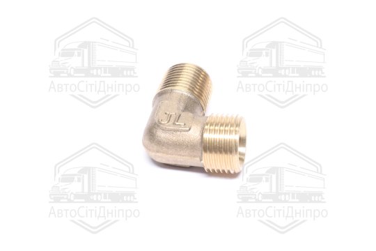 Кутник М18х1,5 КАМАЗ, ГАЗ 3309, ВАЛДАЙ крутий (ЛАТУНЬ)
