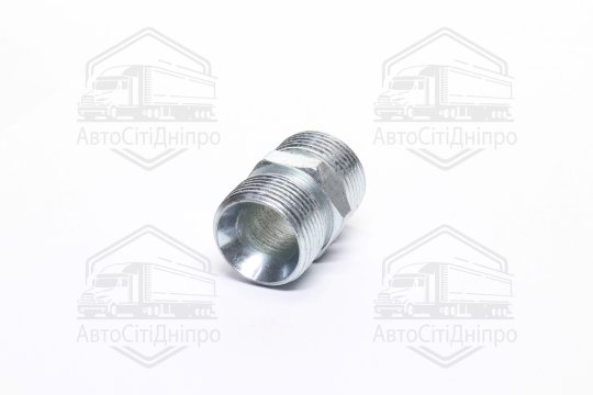 Штуцер гідравлічний з'єднувальний прямий S30-S30 (М14х1.5-М24х1.5) грань S24 (Агро-Импульс)