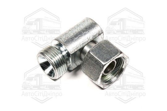 Штуцер гідравлічний кутовий з гайкою S27 (М22х1.5-М22х1.5) (ТМ Hydrosila)