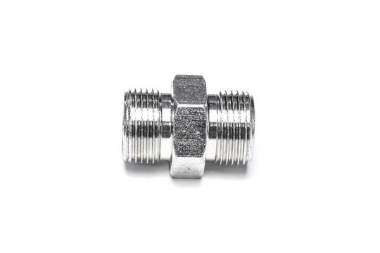 Штуцер гідравлічний перехідний S24-S24 (М20х1.5-М20х1.5) грань S22 дросель (Дорожня карта)