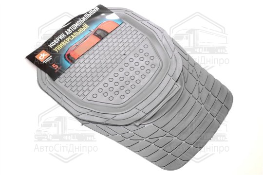 Килим гумовий UNI metel Сірий 5ШТ. / УП. <ДК>