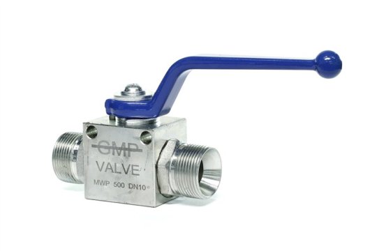 Кран гідравлічний кульовий 2-х ходовий S32-S32 (М27х1.5-М27х1.5) (Дорожня карта)