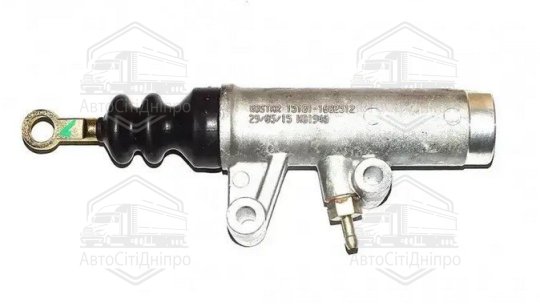 Циліндр зчеплення головний 15101-1602512 (зі штуцером, алюмінієвий корпус) DETALKA