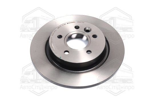 Диск гальмівний Ford C-MAX, FOCUS II 11.04, FOCUS III 12.07 задн. (вир-во BREMBO)