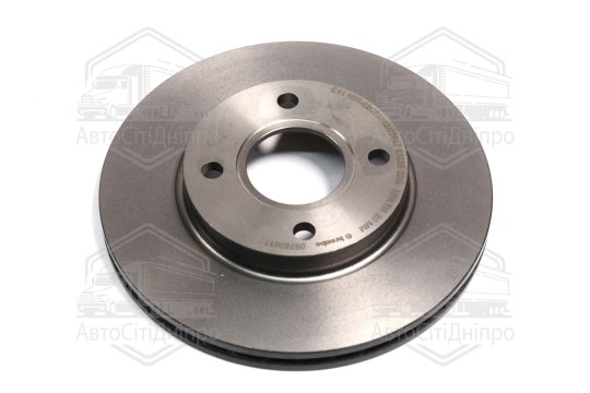 Диск гальмівний FORD FIESTA, FOCUS, MAZDA 2, передн., вент. (вир-во BREMBO)