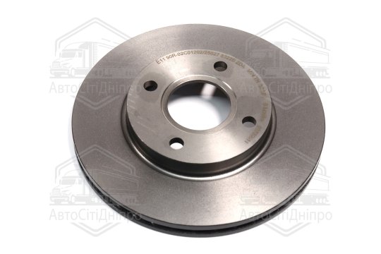 Диск гальмівний FORD FIESTA, FOCUS, MAZDA 2, передн., вент. (вир-во BREMBO)