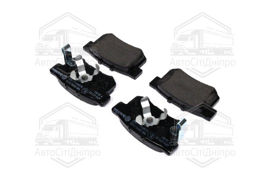 Колодка гальм. диск. HONDA ACCORD, CR-V задн. (вир-во BREMBO)