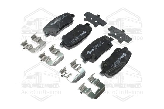 Колодка гальм. диск. HYUNDAI SANTA FE задн. (вир-во BREMBO)