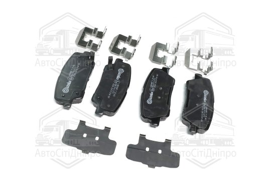 Колодка гальм. диск. HYUNDAI SANTA FE задн. (вир-во BREMBO)
