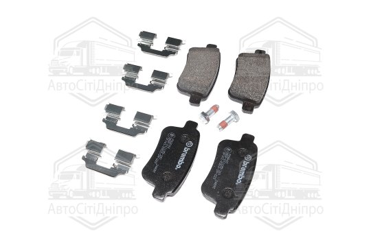 Колодка гальм. диск. RENAULT KANGOO задн. (вир-во BREMBO)
