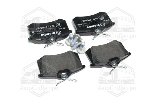 Колодка гальм. диск. AUDI A4, A6, VW GOLF IV задн. (вир-во BREMBO)