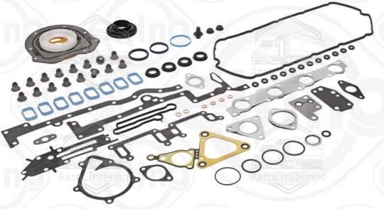 Повний комплект прокладок без пр. Г/Б FORD TRANSIT 2.4DI 06 (вир-во Elring)