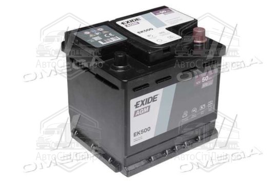 Акумулятор 50Ah-12v Exide AGM (207х175х190),R,EN570