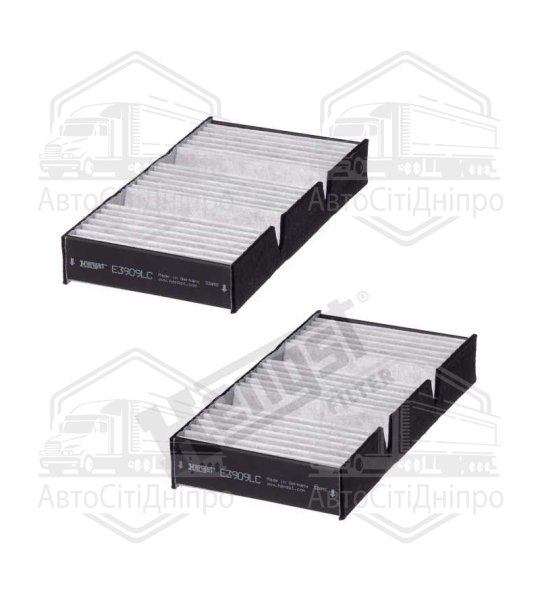 Фільтр салону вугільний MB C, GL, GLS, ML 11- (2шт.) (вир-во HENGST)