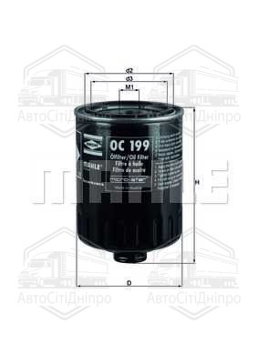 Фільтр оливний двигуна VW, AUDI (вир-во Knecht-Mahle)