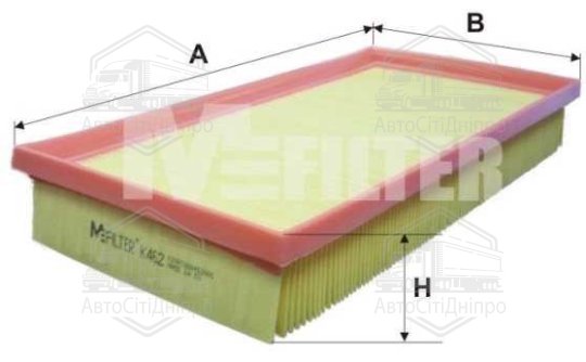 Фільтр повітряний SEAT IBIZA, VW POLO (вир-во M-filter)