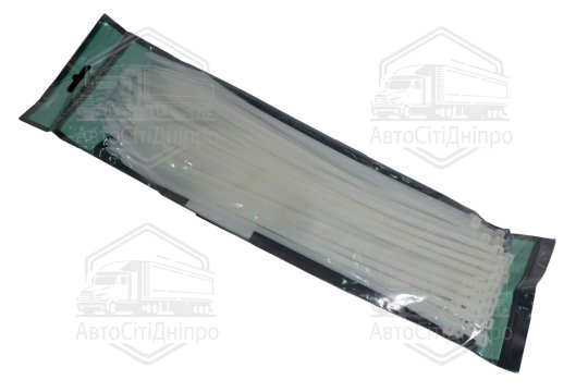 Хомут пластиковий 4,8 х300мм. білий (100шт) (Cofil)