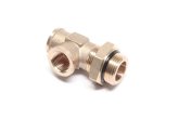 З'єднувач пневматичний різьбовий F-подібний М16х1.5-М22х1.5 латунь (RIDER)