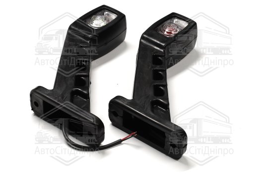 Ліхтар габаритний світлодіодний кутовий 45гр. 24В 18см. (14 діодів) червоний/білий/помаранчевий (TEMPEST)