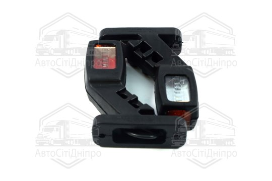 Ліхтар габаритний світлодіодний кутовий 45гр. 12-24В 16см. (6 діодів) (триколірний) (TEMPEST)