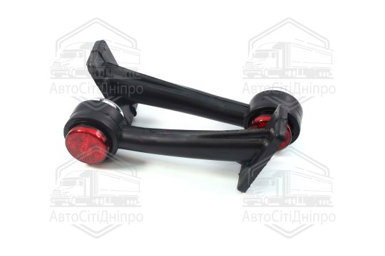 Ліхтар габаритний світлодіодний кутовий 45 гр. 24В 19см. (4 діоди) червоний/білий  (TEMPEST)