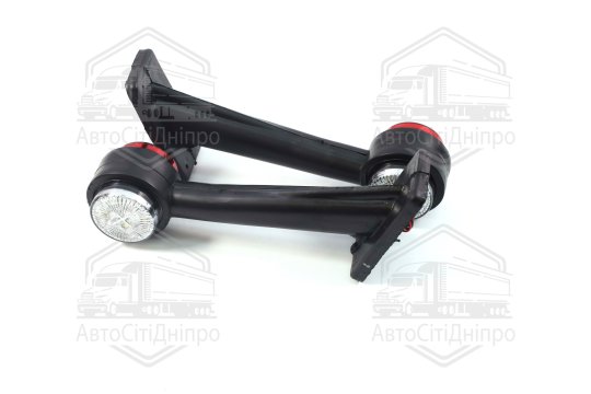 Ліхтар габаритний світлодіодний кутовий 45 гр. 24В 19см. (4 діоди) червоний/білий  (TEMPEST)