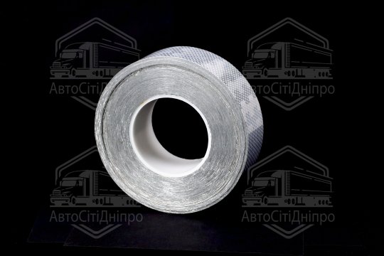 Стрічка світловідбивна (наклейка) рулон 30М*50ММ біла (TEMPEST)