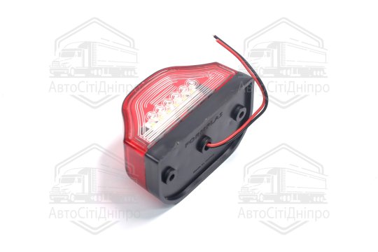 Ліхтар підсвічування номерного знаку світлодіодний 12/24 (6 діодів) червоний (TEMPEST)