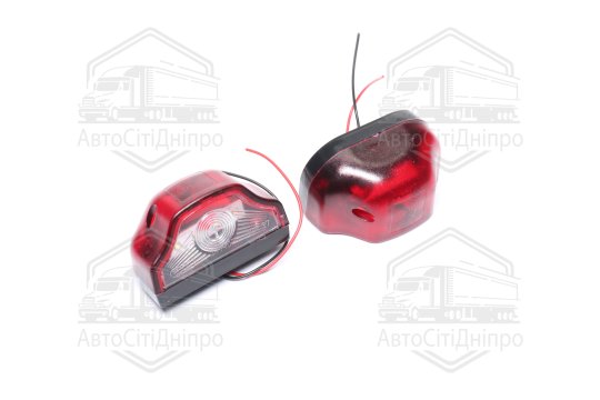Ліхтар підсвічування номерного знаку світлодіодний 12/24 (6 діодів) червоний (TEMPEST)