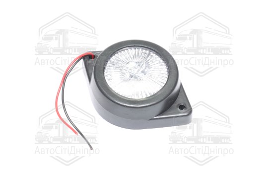 Ліхтар габаритний світлодіодний круглий 12-24В (10 діодів)  білий (TEMPEST)