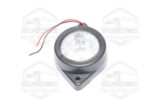 Ліхтар габаритний світлодіодний круглий 12-24В (10 діодів)  білий (TEMPEST)