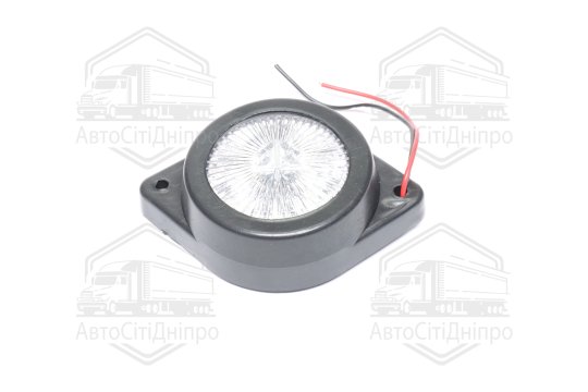 Ліхтар габаритний світлодіодний круглий 12-24В (10 діодів)  білий (TEMPEST)