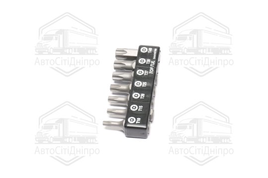 Набір біт 1/4" 7од. (Torx: T10-T40 з отвором) TOPTUL GAAV0703(TOPTUL)
