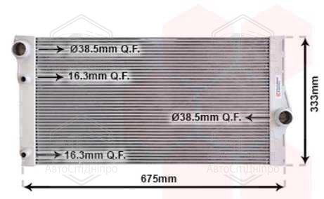 Радіатор охолодження BMW 5 F10/F11 03/10 > 17 (вир-во Van Wezel)