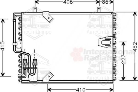 Конденсор кондиціонера BMW 5/7 E34/E32 86-95 (Van Wezel)