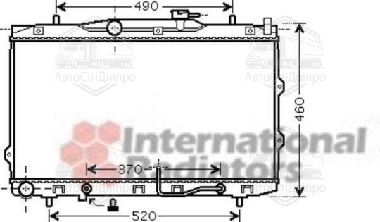 Радіатор CERATO 16i/20i AT 04- (Van Wezel)