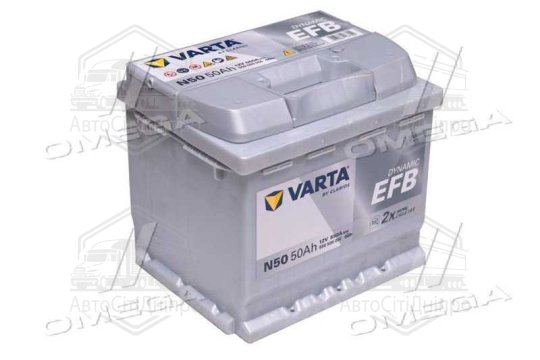 Акумулятор 50Ah-12v VARTA Dynamic EFB (H50) (207х175х190),R,EN550