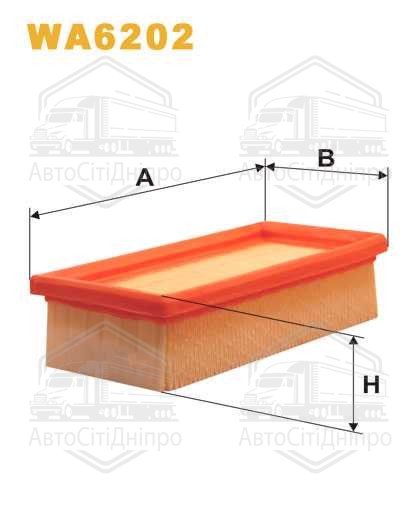 Фільтр повітряний FIAT PANDA WA6202/AP040 (вир-во WIX-FILTERS UA)