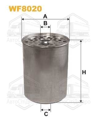 Фільтр паливний CITROEN, PEUGEOT WF8020/PM844 (вир-во WIX-FILTERS)