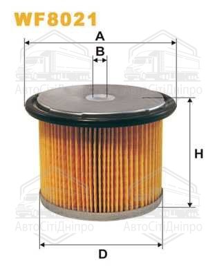 Фільтр паливний CITROEN WF8021/PM858 (вир-во WIX-FILTERS)