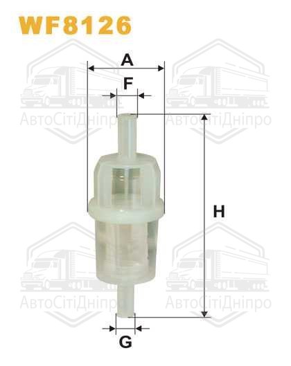 Фільтр паливний MERCEDES WF8126/PS821 (вир-во WIX-FILTERS)
