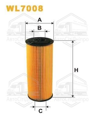 Фільтр оливний двигуна AUDI, VW WL7008/OE640/1 (вир-во WIX-FILTERS)