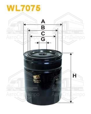 Фільтр оливний двигуна OPEL ASCONA OP531/WL7075 (вир-во WIX-FILTERS UA)